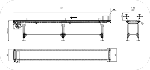 皮带输送线示意图